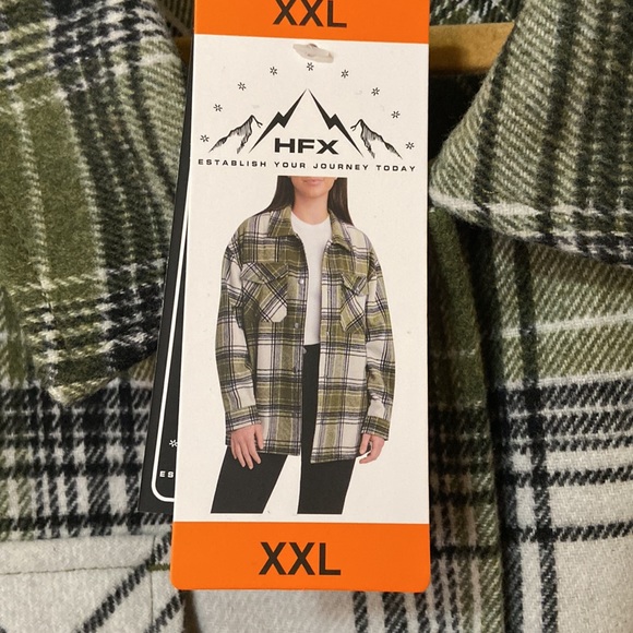HFX Plaid Shacket - Picture 4 of 8